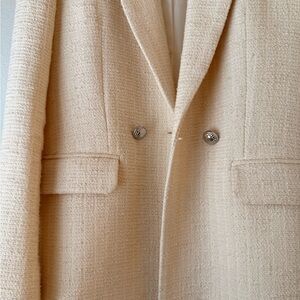 Maje Textured Cream Blazer